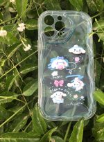 Silicone back cover with cartoon design compatible with iPhone 13 Pro Max clear - Image 2