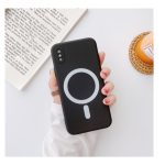 Silicone back cover compatible with iPhone XR Black