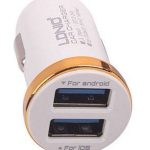 Ldino Car Charger Dual Usb 2.1A Output White Dl-c22