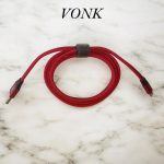 VONK V-B01 Quick Charge Data Cable lighting -USB Mobile Phone Charger USB 2A Fast Charging Cable - Red