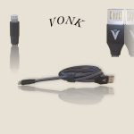 VONK V-B01 Quick Charge Data Cable lighting -USB Mobile Phone Charger USB 2A Fast Charging Cable - Black