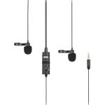 BOYA BY-M1DM Dual Lavalier microphone BY-M1DM Black