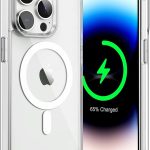 Belkin Magsafe Case for iPhone 15 Pro Magsafe Clear Cover Magnetic Wireless Charging Support, Shockproof Protection, Scratch-Resistant Clear