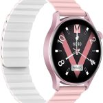 KIESLECT  Lora 2 Calling Watch Lady Smart watch With 1.3" AMOLED Touch Screen/24H Heart Rate & SPO2 & Sleep Monitor/Smart watch Women/Double Straps(Pink)
