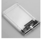 Zero 2.5 inch Hard Drive Enclosure SATA to USB-C 3.1 6Gbps External Hard Drive Case for 7/9.5mm HDD/SSD Support UASP Up to 6TB