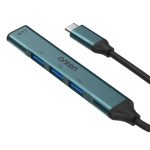 ONTEN otn-9706 4 in 1 USB C to USB 3.0 Hub with 3.5mm Jack Adapter Audio Out Mic In