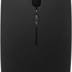 Zero Rechargeable Wireless Bluetooth mouse with RGB light , long life stable USB transmission distance of 10m - Black