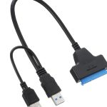 Zero USB 3.0 To SATA Hard Disk Driver Adapter Cable Black