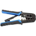 ZLink Standard Dual-Use Network and Telephone Cable Crimping Tool 4P/6P/8P RJ-11/RJ-12/RJ-45 - Standard Telecommunication Crimping Tool Network Cable Pliers Ratchet Crimping Pliers (Crimped)