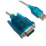 USB to COM RS232 DB9 9-Pin Converter (100cm) - Blue