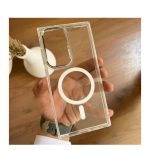 Belkin Magsafe Case for Samsung S24 Ultra Magsafe Clear Cover Magnetic Wireless Charging Support -Shockproof Protection - Scratch-Resistant Clear