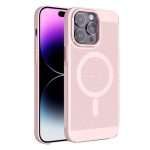 Steel Mesh Heat Dissipation Magnetic Protective Cover for iPhone 11 Pro max Breathable Mesh Wireless Charging Case Pink