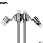 Generic Multi Use USB Charging Cable 4-in-1, 240W, Universal Fast Charging Cable, USB A to C, USB C to C, USB C to L, and USB A