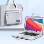 Fabric Portable Laptop Handbag compatible with laptop 13 inch - grey