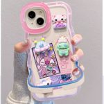 Mobile Phone Case Apple 15 pro max Protective Case Girls Anti-fall Watching Drama Stand Stand High-grade Cute Style