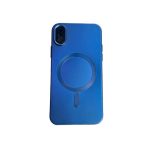 Magsafe Full Coverage Silicone Case for iPhone X / XS Shockproof Dark Blue