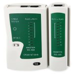 Multi-Functional RJ45 RJ11 RJ12 CAT5 UTP Network LAN Cable Tester Networking Tool Cream/Green