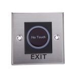 No Touch Exit Button Sensor Switch With LED Indication Multicolour 8.6x8.6x3.9cm