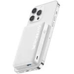 Anker 10000 mAh Anker 334 MagGo Battery ( Powercore 10k ) Magnetic Power Bank, Wireless Portable Charger, 37W Fast Charging Battery Pack with USB-C Compatible with Magsafe, iPhone 15/15 Plus/15 Pro/15 Pro Max, iPhone 14/13/12 Series White