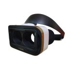 Generic MJ 4 Golden Version VR Virtual Reality Headset Glasses Game Video 3D Private Theater With remote Control and headspeaker For IPhone 4.7-6 inch - Gold