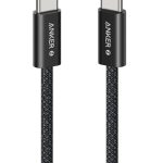 Anker Zolo USB C to USB C 240W Braided Fast Charging Cable A8060H1 Black