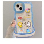 Generic Mobile Phone Case Apple 14 pro max Protective Case Girls Anti-fall Watching Drama Stand Stand High-grade Cute Style