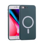 Silicone back cover MagSafe compatible with iPhone 7 plus and 8 plus Green