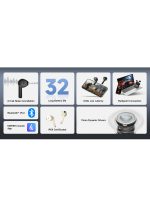 Earbuds with hd mic and noise cancelation - Black - Image 3