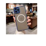 Magnetic Case for iPhone 11 pro , Compatible with Wireless Charging [Silky Touch] [Matte PC Back] TPU Bumper Shockproof Slim Thin Phone - Blue