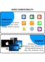 2-in-1 USB Type-C Presentation Clicker, Clikcer for Powerpoint Presentations, Presentation Clicker Wireless Presenter Remote Clicker with Volume Control, Presentation Remote Google Slide Advancer - Image 5