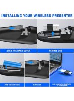 2-in-1 USB Type-C Presentation Clicker, Clikcer for Powerpoint Presentations, Presentation Clicker Wireless Presenter Remote Clicker with Volume Control, Presentation Remote Google Slide Advancer - Image 7