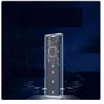 Transparent m.2 SSD enclosure SATA/M.2/NVME dual protocol NGFF to USB3.1 high speed hard disk enclosure reader