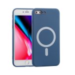 Silicone back cover MagSafe compatible with iPhone 7 and 8 Blue