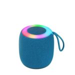 JL-28 Wireless Bluetooth Speaker Subwoofer Outdoor Portable Car Home Atmosphere Desktop Small Mini Speaker with RGB light support Radio ,TF card, flash memory - Blue