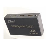 Zero 2 Port HDMI Splitter 2in1 Box, 4K Video Black