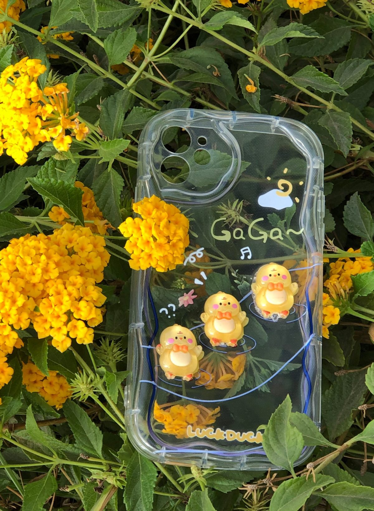 Silicone back cover with cartoon design compatible with iPhone 11 clear - Image 2