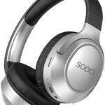 Sodo SD-1105 Wireless Headset, Bluetooth V5.3 with External Microphone and Support SD Card (Black)