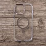 Yellowing Resistant Compatible with Magsafe Clear Magnetic Phone Case for iPhone16 pro max with Bracket gold Lens and Browen magsafe