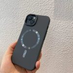 Premium Meg-safe Slim Case Iphone 16 Pro Max Wireless Charging – Dark Grey