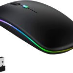 HP Wireless Computer Mouse W10 Rechargeable Slim Silent Multicolour