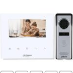 Dahua Analog Video Door Phone Kit/4.3 Inch Screen/Multiple Doorbell Sounds/Touch Buttons/1.3 Megapixel Street Front/Door Opening/ IP66/ LED Indicator/