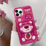 Back Cover iPhone 15 Soft Silicone 3D Cute Cartoon with Holder Full Protective Case Compatible with iPhone 15 (Toy store Case)