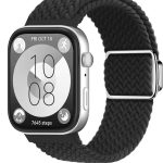 Braided Magnetic Band Compatible with Apple Watch 49mm 45mm 44mm 42mm, Adjustable Milanese Magnet Metal Strap Men Women for iWatch Series 8/7/6/5/4/3/2/1/SE/Ultr