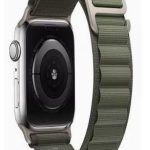 Alpine Loop for Apple Watch 49mm 45 mm mm, Woven Loop with Metal Sport Band with iWatch Band Series Ultra 8 7 6 5 4 3 2 1 SE - Green