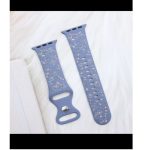 Flower Engraved Bands for Apple Watch 42mm 44mm 45mm 46mm 49mm, New Fashion Sport Strap Replacement Wristbands for iWatch Series