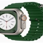 Ocean Design Silicone Loop Band Adjustable Men Women for i Series Ultra 8 7 6 5 4 3 2 1 SE Watch Band Compatible with Apple Watch 49mm 44mm 42mm 41mm 40 Green