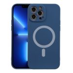 Silicone back cover MagSafe compatible with iPhone 13pro max Dark Blue