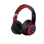 KISONLI A-8 Wireless Bluetooth Headset With Colorful RGB Light And Stereo Bass For Gaming Gamer Headset - Red