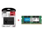 A400 Kingston 240GB SSD 240 GB bunde with RAM CB8GS2666 Crucial 8GB DDR4