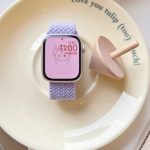 Braided Magnetic Band Compatible with Apple Watch 49mm 45mm 44mm 42mm, Adjustable Milanese Magnet Metal Strap Men Women for iWatch Series 8/7/6/5/4/3/2/1/SE/Ultra